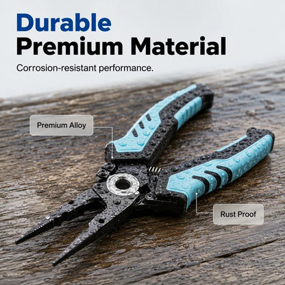 🎣 7.5" Stainless Steel Fishing Pliers – Hook Remover & Line Cutter