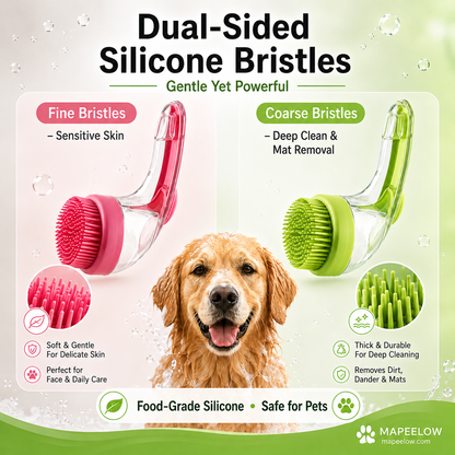 ⏳🔥LIMITED-TIME 50% OFF! ⏰ Pet Bath Brush – Grooming Tool 🐾