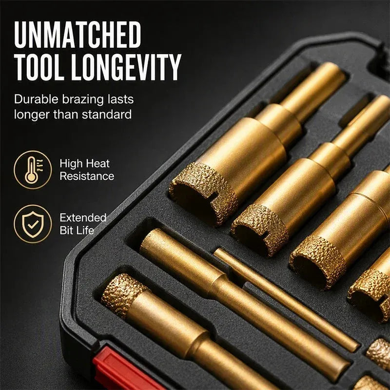 12-Piece Diamond Hole Saw Kit 💎 – 6–35mm Tile Drilling Bits