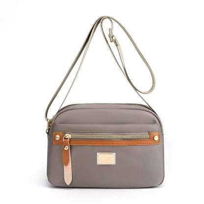 ❤️ Lightweight Red Nylon Crossbody Bag with Adjustable Strap