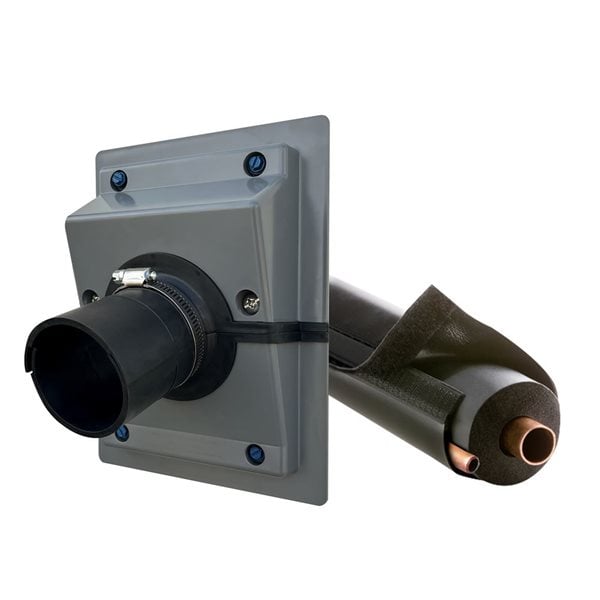 🛠️ HVAC Wall Line Set Cover – White Sealing & Insulation Kit