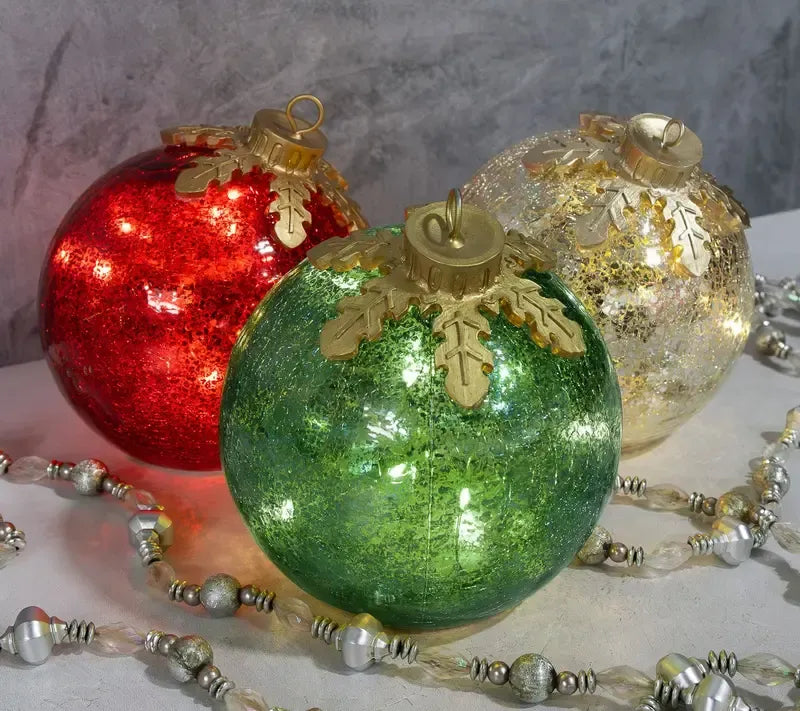 🎄 3-Piece Tabletop Christmas Ornament Set, 4-Inch Plastic Holiday Decor 🎁