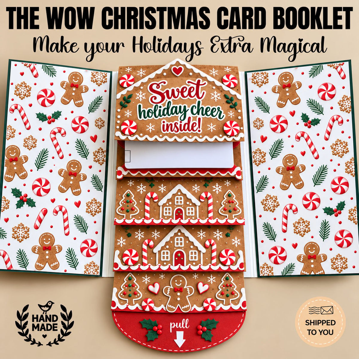 🎄 2026 Christmas Gift Card Holder Booklet with Waterfall Design 🎁 Perfect Holiday Gift for Family, Friends, Teachers and Coworkers 💳✨ 50% Off Today Only ⏰