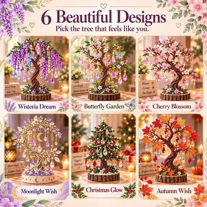💎🌳 DIY Beaded Gem Tree Kit – Create Your Own Sparkling Crystal Tree Decor