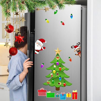 🎄 Build-Your-Own Magnetic Christmas Tree – Festive DIY Fridge Decorating Kit