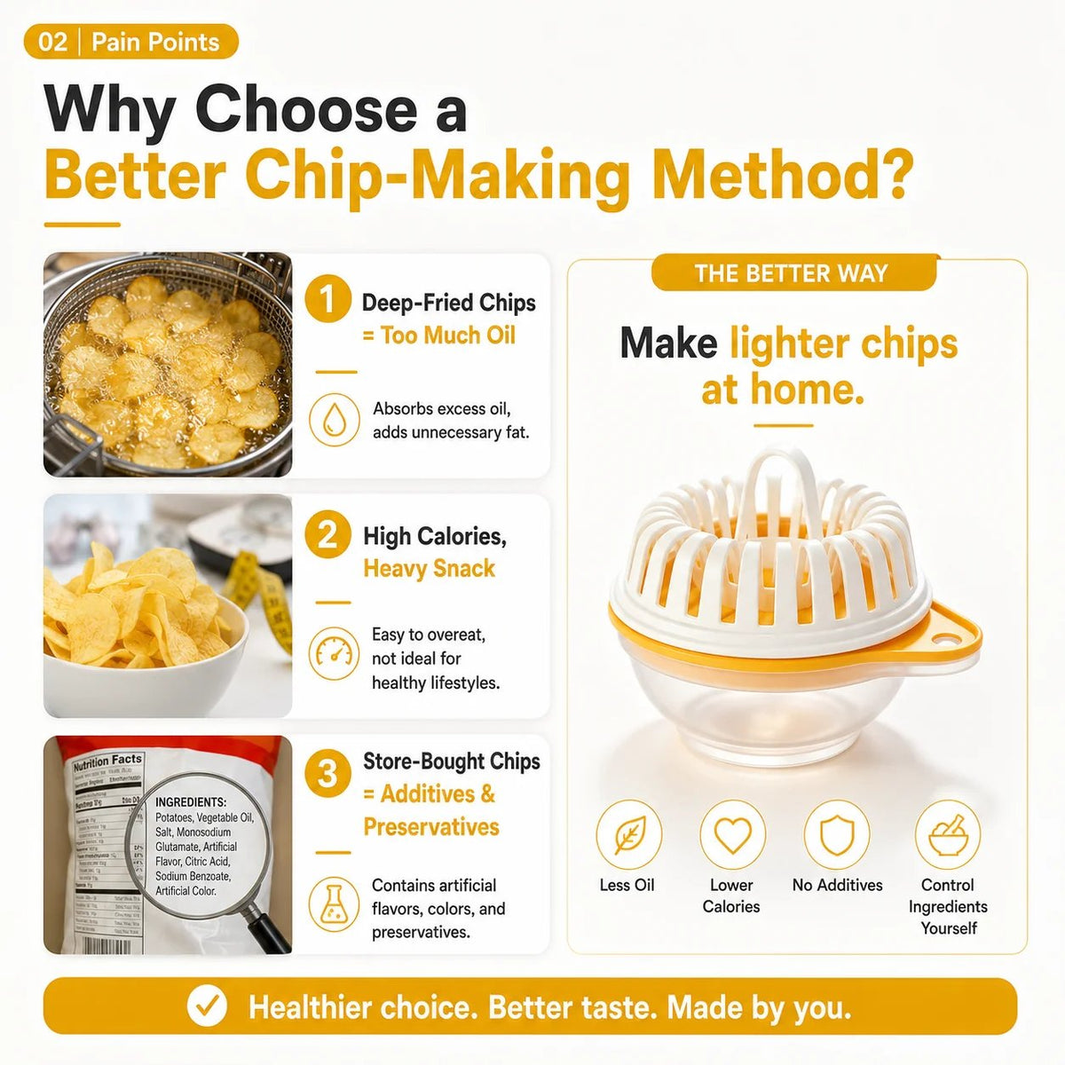 DIY Microwave Potato Chip Maker 🥔 – Easy Slicer & Cooking Bowl Set