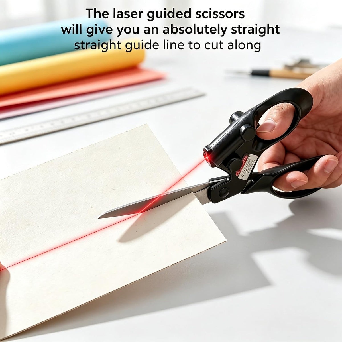 ✂️ Laser-Guided Fabric Scissors for Smooth, Precise Cutting