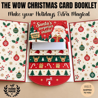 🎄 2026 Christmas Gift Card Holder Booklet with Waterfall Design 🎁 Perfect Holiday Gift for Family, Friends, Teachers and Coworkers 💳✨ 50% Off Today Only ⏰