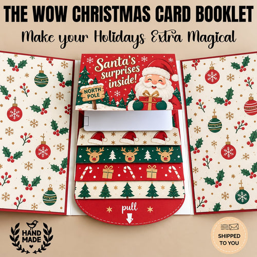 🎄 2026 Christmas Gift Card Holder Booklet with Waterfall Design 🎁 Perfect Holiday Gift for Family, Friends, Teachers and Coworkers 💳✨ 50% Off Today Only ⏰