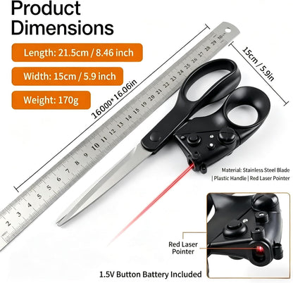 ✂️ Laser-Guided Fabric Scissors for Smooth, Precise Cutting