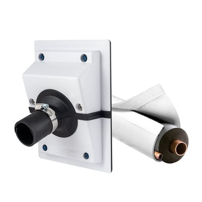 🛠️ HVAC Wall Line Set Cover – White Sealing & Insulation Kit