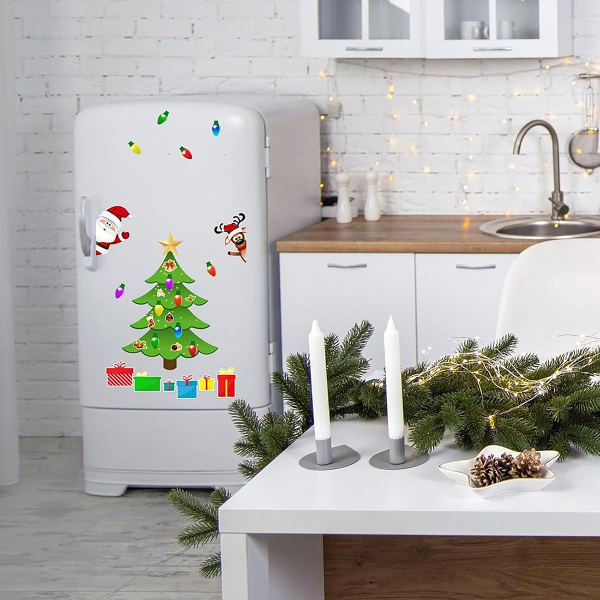 🎄 Build-Your-Own Magnetic Christmas Tree – Festive DIY Fridge Decorating Kit