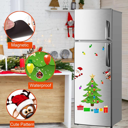 🎄 Build-Your-Own Magnetic Christmas Tree – Festive DIY Fridge Decorating Kit