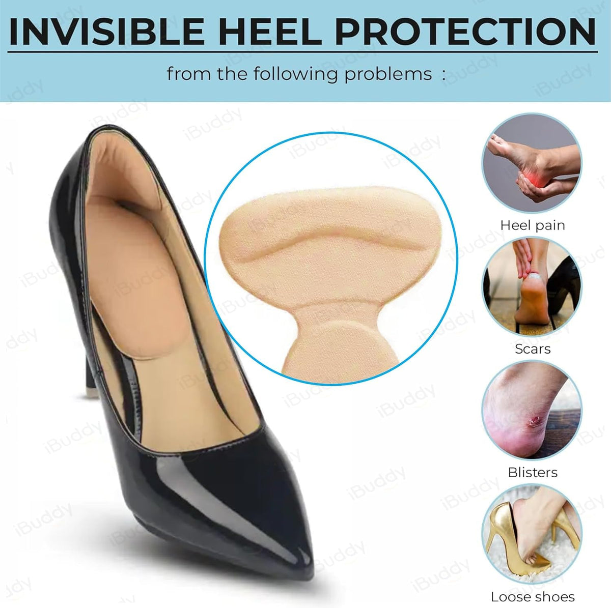 Soft Heel Cushion Inserts 👟 – Comfortable Shoe Pads for Daily Wear