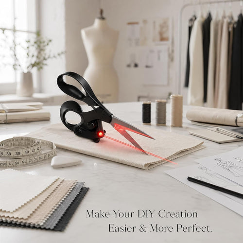 ✂️ Laser-Guided Fabric Scissors for Smooth, Precise Cutting