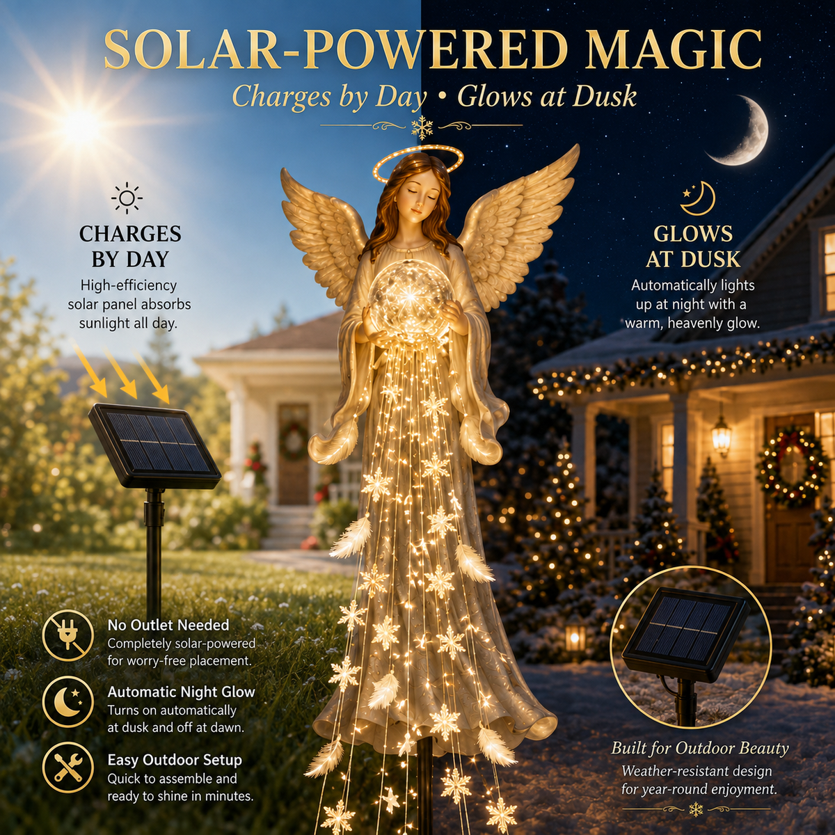 🎁 Today Only: Get 50% Off✨ Solar Angel Remembrance Garden Light👼