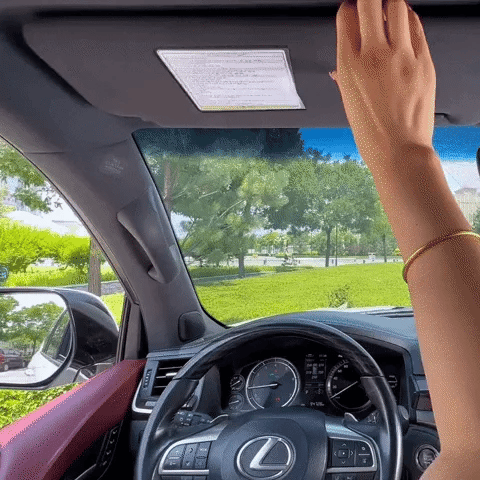 🚗 Universal Car Phone Holder for Sun Visor, 360° Rotating, Retractable & Anti-Slip Secure Mount