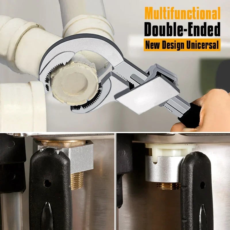 Double-Ended Universal Wrench 🔧 – Adjustable Multi-Use Repair Tool