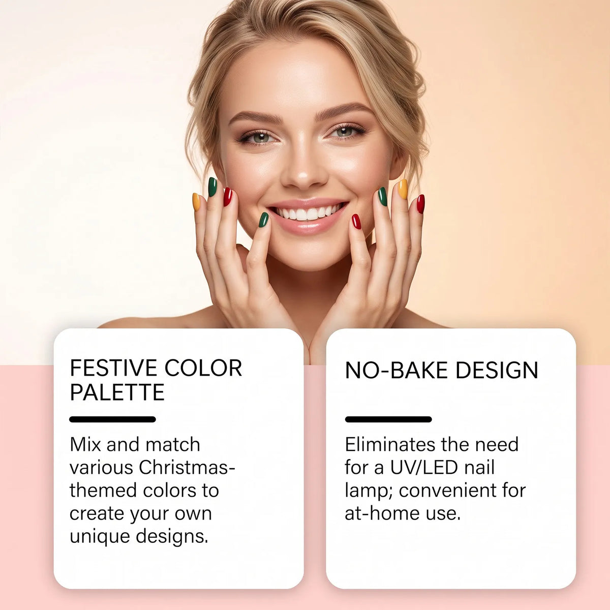 🎄Christmas‑themed Nail Polish Pen Set✨Smooth Easy‑to‑apply No‑bake DIY Multi‑color Nail Art Kit Convenient Drawing Nail Pens
