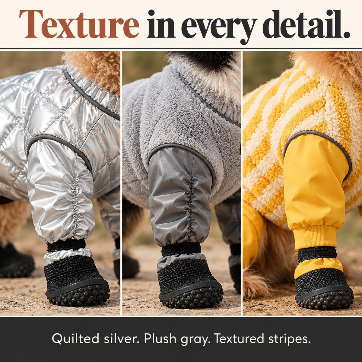 ❄️ Dog Snowsuit with Attached Boots – Full-Body Winter Protection