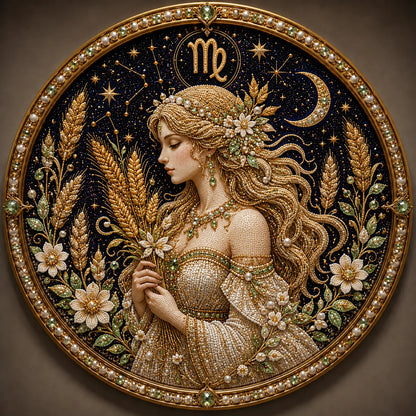 🔥49% OFF – ✨ Premium 3D Pearl 12 Zodiac Signs Art Kit | Luxury Flocked Canvas with Scratch-Resistant Non-Fading Pearl Beads DIY Handmade Astrology Decor ♈🌙💎