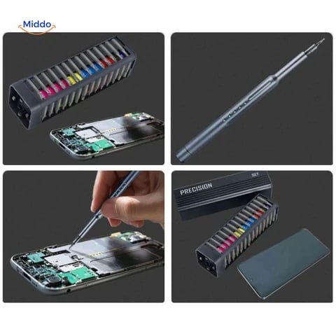 🔧 52-Piece Rechargeable Mini Electric Screwdriver Kit with Magnetic Precision Bits for Electronics Repair