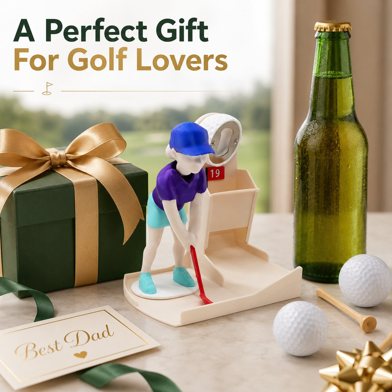 Interactive Golf Bottle Opener - Turn Every Drink Into A Mini Game