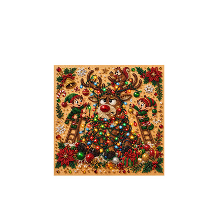 ✨Complete Craft Tools Holiday‑Themed Wooden Frame Decor Art