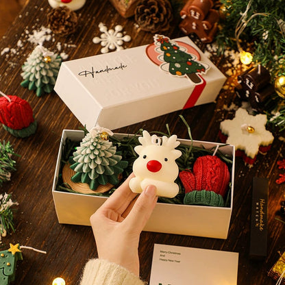 🎅Handmade Christmas Scented Candle Gift Set: A Festive Essential for Atmosphere & Gifting🕯️🎄