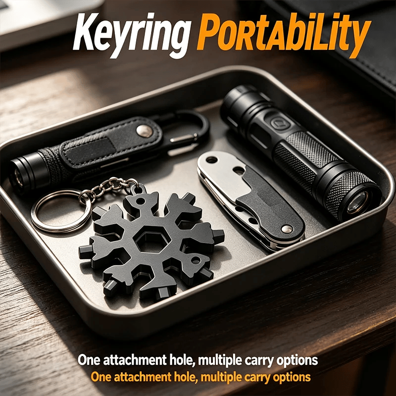 ❄️ Pocket Snowflake Multi-Tool | 18 Functions in Your Hand