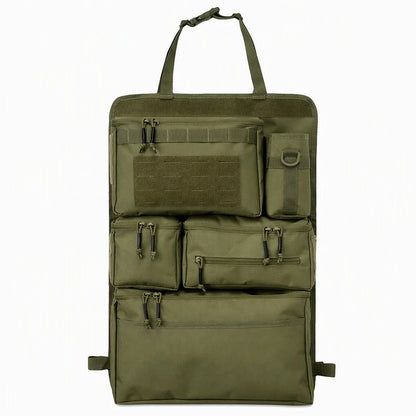 Tactical Car Backseat Organizer 🚙 – Heavy-Duty Nylon Storagev