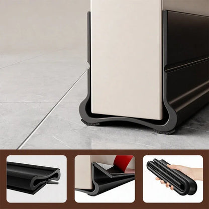 🚪 Triple-Seal Door Draft Stopper – Self-Adhesive Noise & Bug Barrier