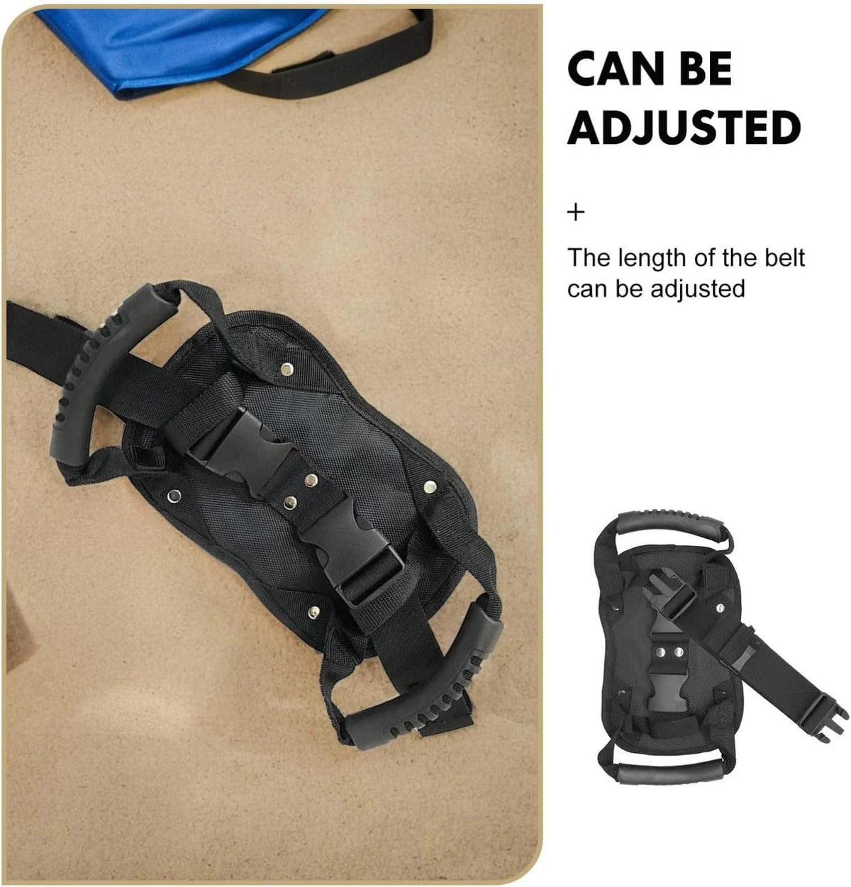 🌟✨ Motorcycle Passenger Safety Belt with Grab Handle, Adjustable Rear Seat Grip Strap, PP Board Reinforced Breathable Mesh, Universal Fit for Motorbike Scooter E-bike ATV Riding