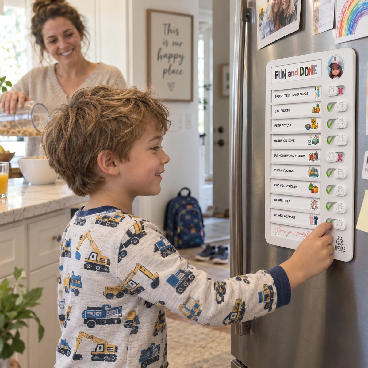 Morning Routine Chore Chart for Kids 🧸