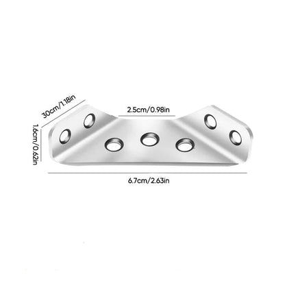 💯📢📢50% OFF !! ⏰UNIVERSAL STAINLESS STEEL FURNITURE CORNER BRACES — Triangular Stability Reinforcement | Rust-Proof Structural Support & Easy Install 🔧