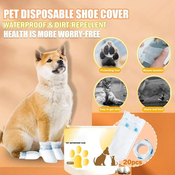 🐾 All-Weather Pet Paw Boots – Water-Resistant Protection for Walks & Outdoor Adventures 🌧️