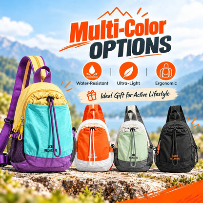 Lightweight Color-Block Mini Backpack 🎒 – Unisex Everyday Bag | Special Sale