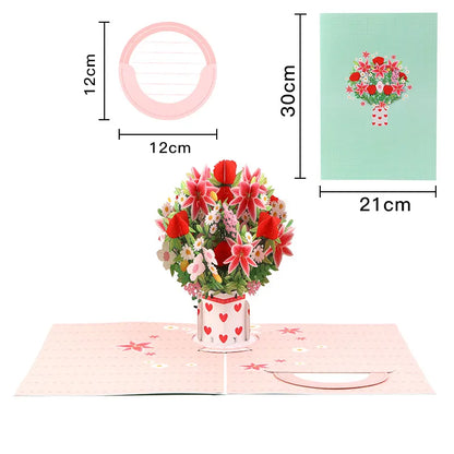 🏆 35K+ SOLD! 🌸💌 Forever-Blooming 3D Flower Pop-Up Card – A Beautiful Way to Say “I Love You” 🎁