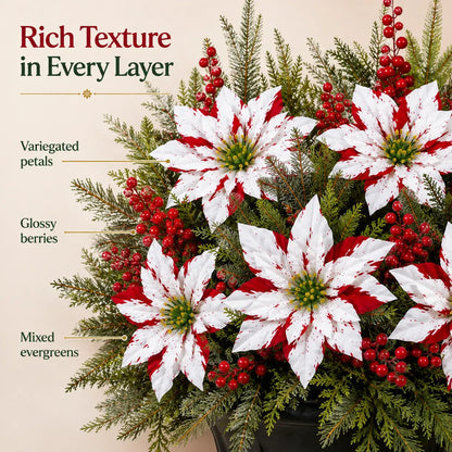 🔥Christmas Poinsettia Planter Inserts