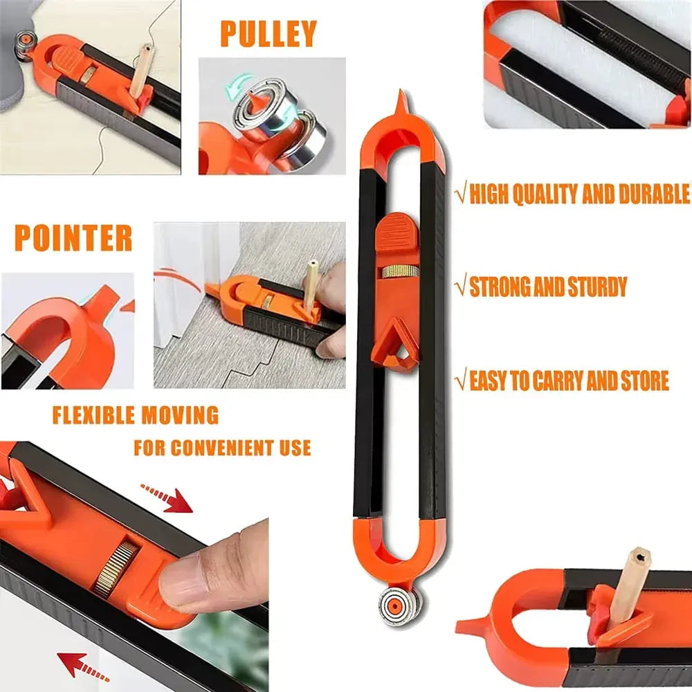 📐 Precision Profile Scriber – Adjustable Contour Tracing Tool with Pen Lock | Buy 1