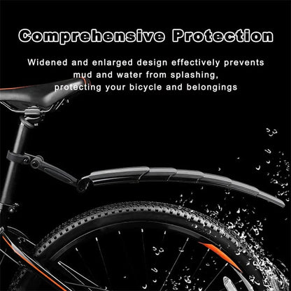 💯📢📢40% OFF !! ⏰Retractable & Adjustable Bicycle Mudguard Set
