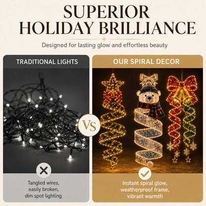 🎄Julmagisk spiralhängande LED-ljuskollektion
