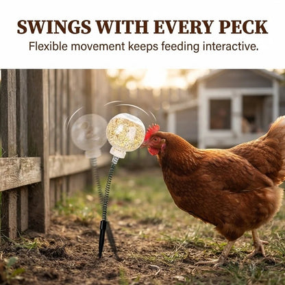 🐔 49% Off Ends Tonight | Peck & Play Hanging Chicken Treat Feeder