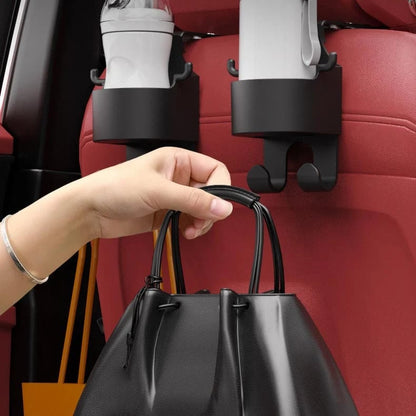 🔥HOT SALE🔥📢📢40% OFF !! ⏰Car Seat Headrest Cup Holder with Hooks