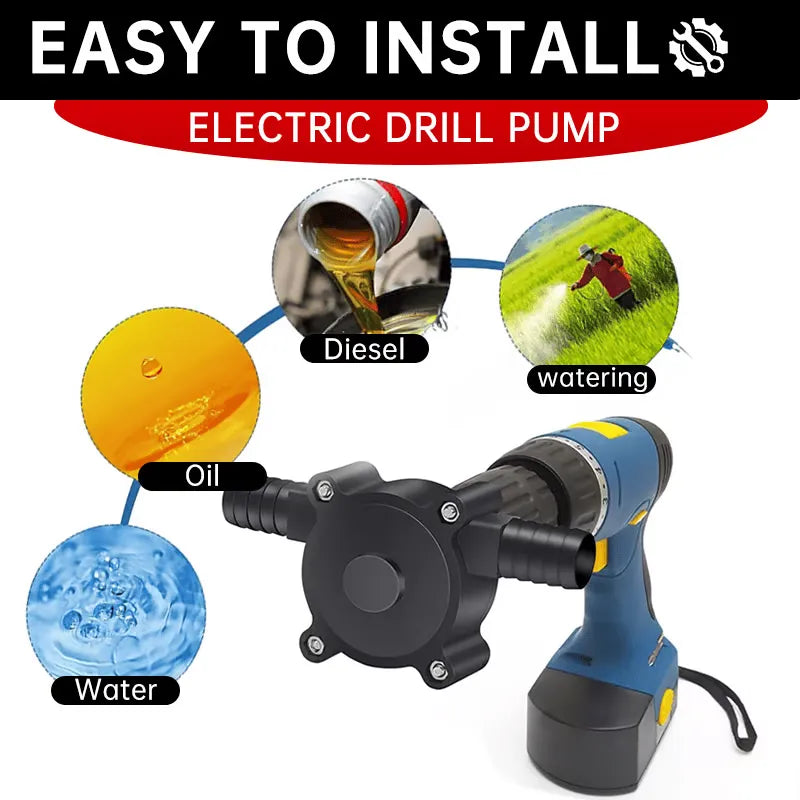 💧 Portable Drill-Powered Water Pump – Handy Liquid Transfer Tool