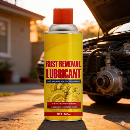 🧽 Rust Remover Spray | Gentle Metal Cleaner for Machine Parts, Rust Removal & Shine Restoration