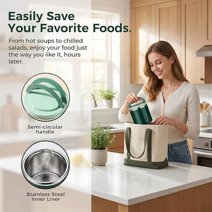 🥗 FreshLock Insulated Stainless Steel Lunch Container – Leakproof, Stackable & Easy to Carry