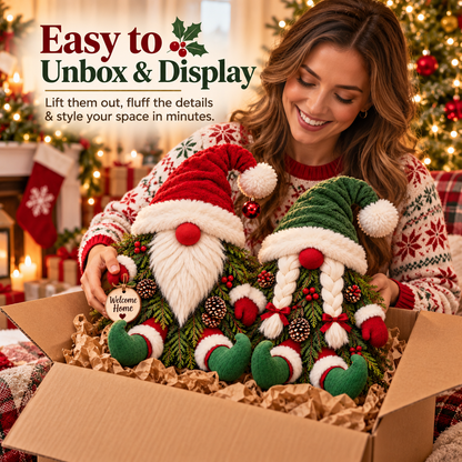 Christmas Evergreen Gnome Decorations