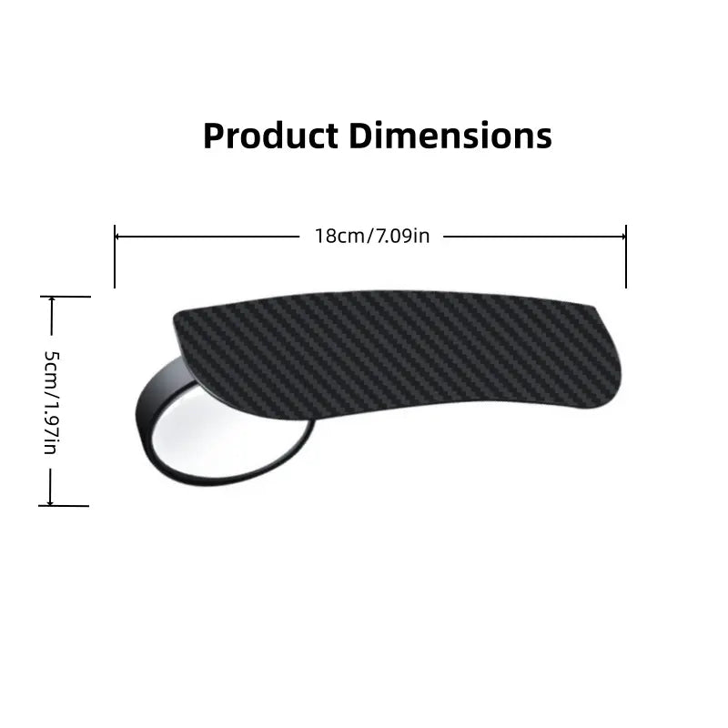 2-in-1 Mirror Rain Visor 🌧️ – 360° Blind Spot Mirrorv