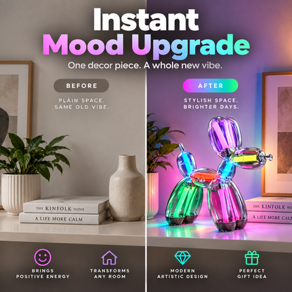Rechargeable RGB Balloon Dog Lamp